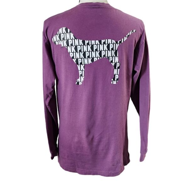 Victoria's Secret Pink Vneck long sleeve Tshirt - Picture 1 of 4